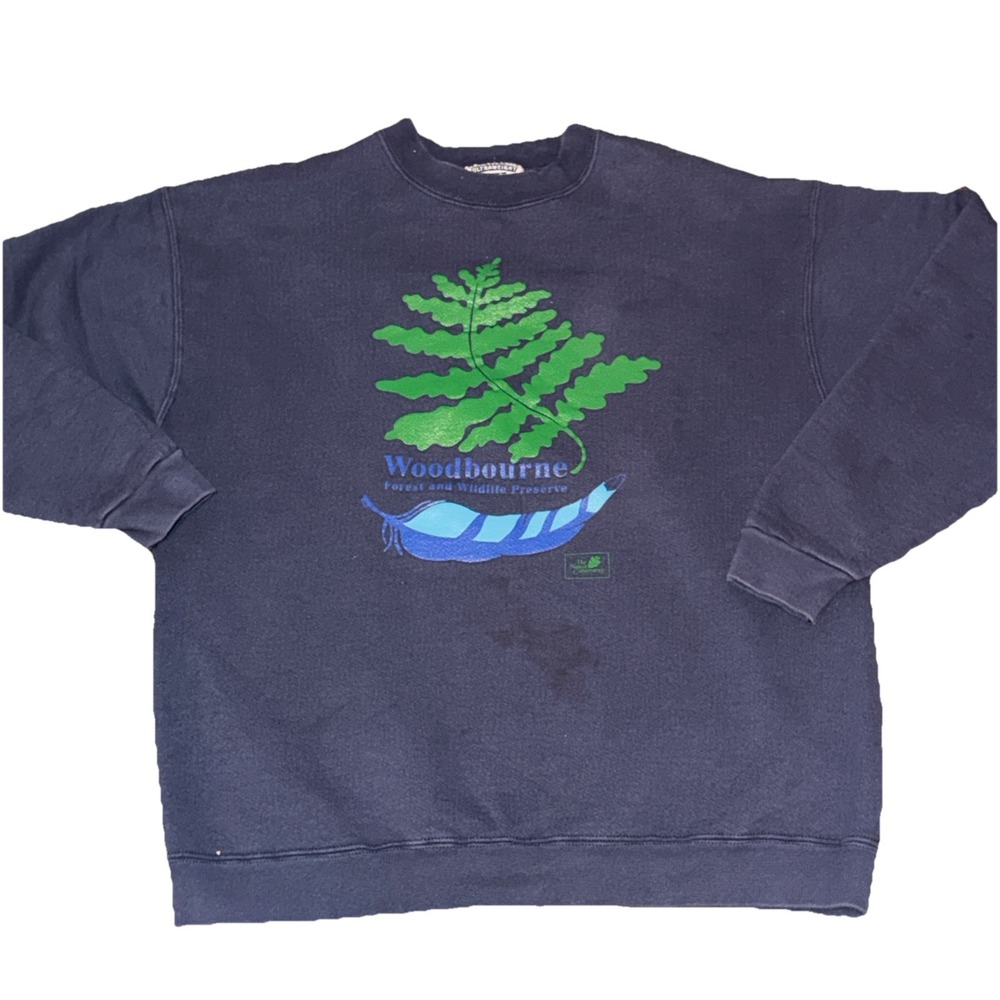 Vintage Lee Sport Sweatshirt The Nature Conservancy M Sustainability Made in USA